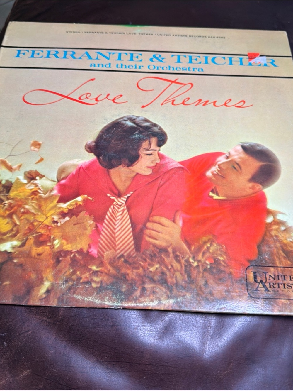 'Love Themes' Vintage Album Cover Art - Red